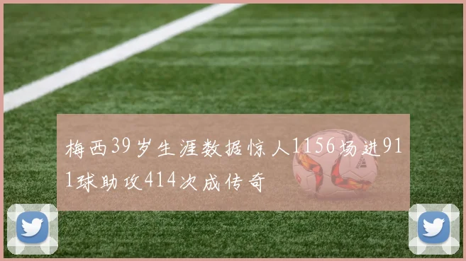 梅西39岁生涯数据惊人1156场进911球助攻414次成传奇